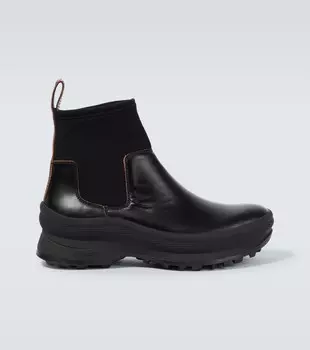 Кожаные ботинки челси Jil Sander, черный