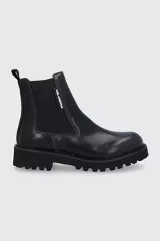 Кожаные ботинки челси Karl Lagerfeld, черный