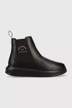 Кожаные ботинки челси Karl Lagerfeld, черный