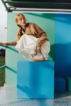 Кожаные ботинки clarks x zara ZARA, сирень