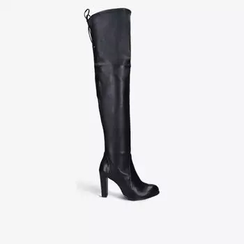 Кожаные ботинки highland на высоком каблуке Stuart Weitzman, черный