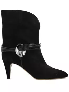 Кожаные ботинки ISABEL MARANT, черный
