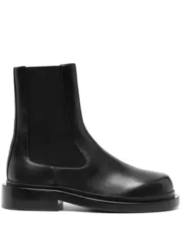 Кожаные ботинки JIL SANDER, черный