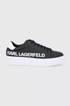 Кожаные ботинки Karl Lagerfeld, черный