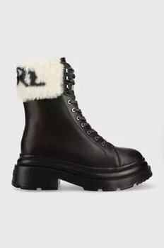 Кожаные ботинки Karl Lagerfeld, черный