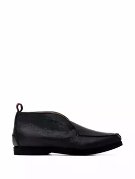 Кожаные ботинки Kiton, тёмно-синий