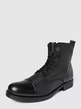 Кожаные ботинки модель "ШАУН" Jack & Jones, черный