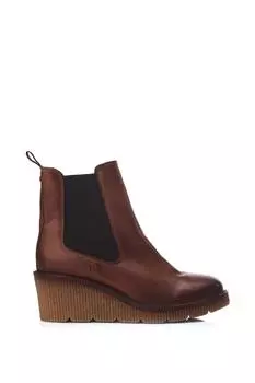 Кожаные ботинки на каблуке 'Audyn' Moda In Pelle, бежевый