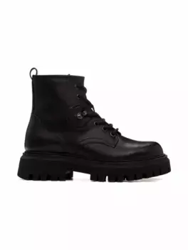 Кожаные ботинки Petit Hevea Moncler, черный