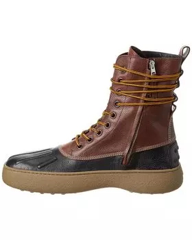 Кожаные ботинки TOD's x Moncler x Palm Angels, коричневый