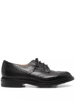 Кожаные броги Tricker's, черный