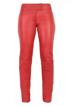 Кожаные брюки LOW CUT Ricano, красный