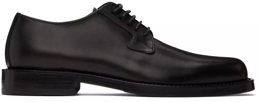 Кожаные дерби Dries Van Noten, черный