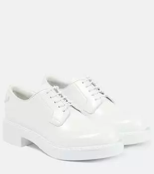Кожаные дерби Prada, белый