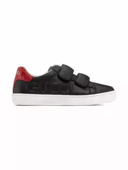Кожаные кеды Ace Gucci, черный