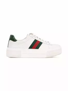 Кожаные кеды Gucci Ace Gucci, белый