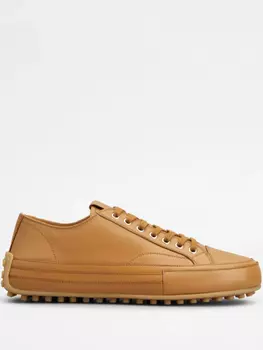 Кожаные кеды Tod's, коричневый