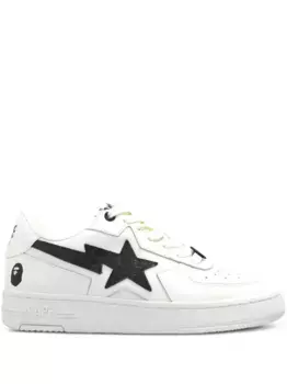 Кожаные кроссовки A BATHING APE, белый