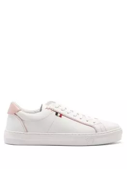 Кожаные кроссовки alodie Moncler, белый