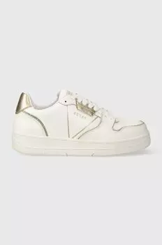 Кожаные кроссовки ANCONA Guess, белый