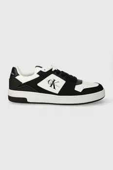 Кожаные кроссовки BASKET CUPSOLE LOW LTH ML FAD Calvin Klein Jeans, черный