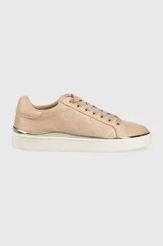 Кожаные кроссовки BONNY Guess, бежевый