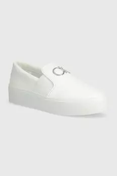 Кожаные кроссовки Calvin Klein, белый