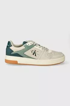 Кожаные кроссовки Calvin Klein Jeans, бежевый