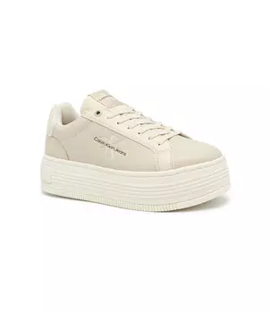 Кожаные кроссовки CALVIN KLEIN JEANS, бежевый