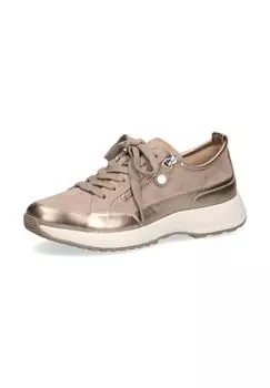 Кожаные кроссовки Caprice, цвет Beige/ Silber