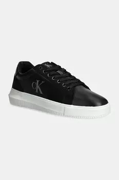 Кожаные кроссовки CHUNKY CUPSOLE AUTHENTIC Calvin Klein Jeans, черный
