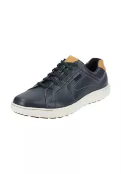 Кожаные кроссовки CLARKS, темно-синий
