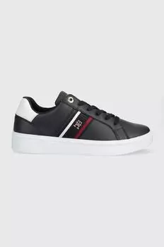 Кожаные кроссовки CORP WEBBING SNEAKER Tommy Hilfiger, темно-синий