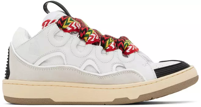 Кожаные кроссовки Curb Lanvin, белый