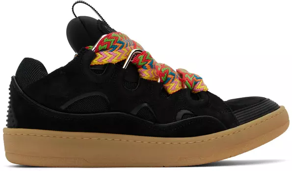 Кожаные кроссовки Curb Lanvin, черный