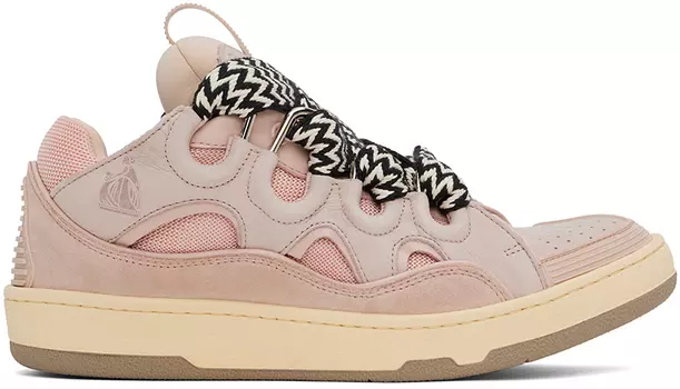 Кожаные кроссовки Curb Lanvin, розовый