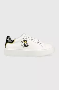 Кожаные кроссовки для Диснея Karl Lagerfeld, белый