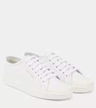 Кожаные кроссовки для зала Saint Laurent, белый