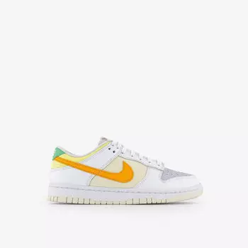 Кожаные кроссовки Dunk Low с низким берцем Nike, белый