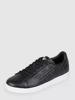 Кожаные кроссовки EA7 Emporio Armani, черный