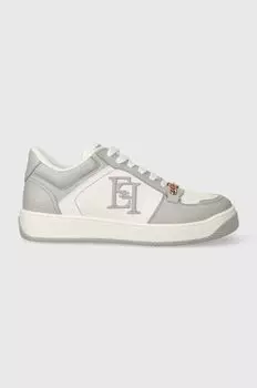 Кожаные кроссовки Elisabetta Franchi, серый