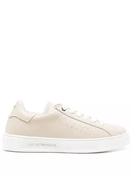 Кожаные кроссовки Emporio Armani, нейтральный