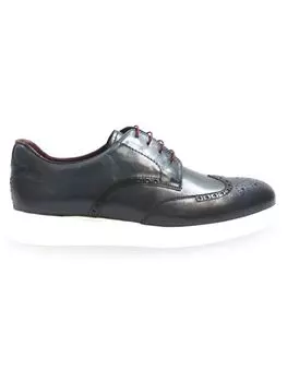 Кожаные кроссовки Fabriano Brogue Vellapais, темно-синий