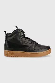 Кожаные кроссовки Fila, черный