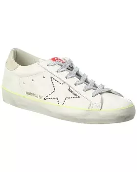 Кожаные кроссовки Golden Goose Superstar, белый