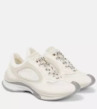 Кожаные кроссовки Gucci Run Gucci, белый
