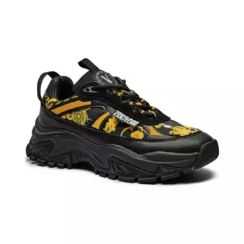 Кожаные кроссовки Hiker Versace, черный