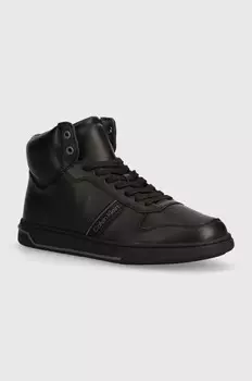 Кожаные кроссовки HM0HM01492 Calvin Klein, черный