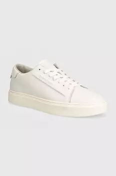 Кожаные кроссовки HM0HM01516 Calvin Klein, белый