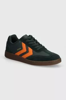 Кожаные кроссовки Hummel, зеленый